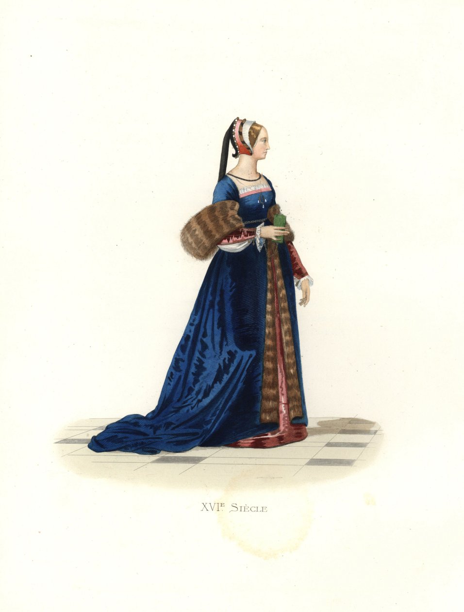 Dame am Hof von Franz I. von Edmond Lechevallier Chevignard