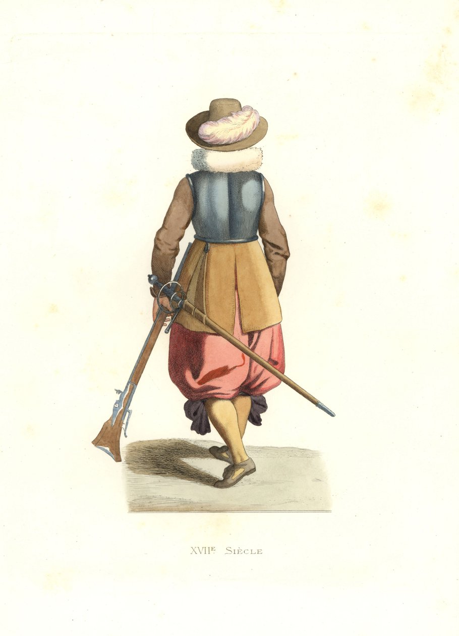 Musketier aus Französisch-Flandern von Edmond Lechevallier Chevignard