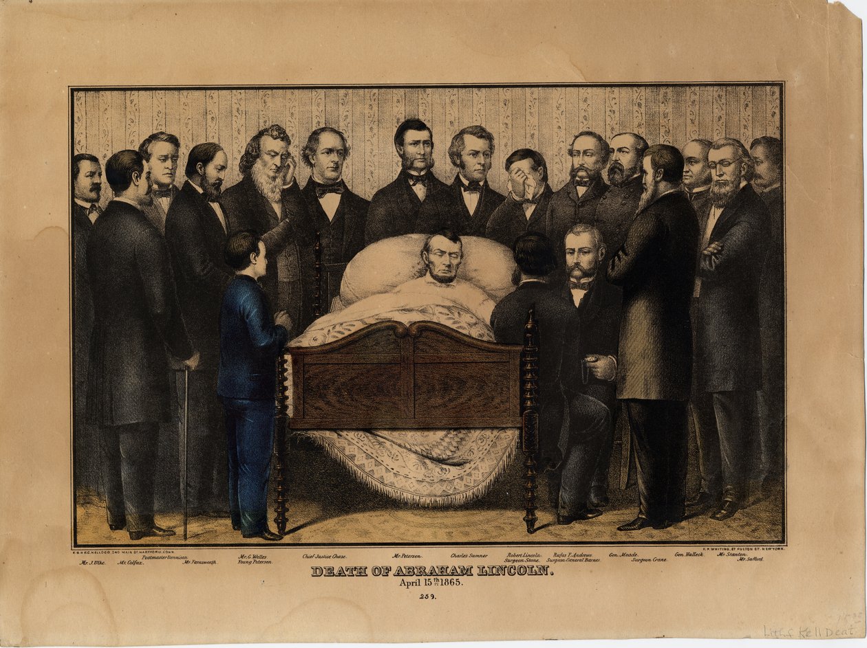 Tod von Abraham Lincoln, 15. April 1865 von Edmund Burke Kellogg