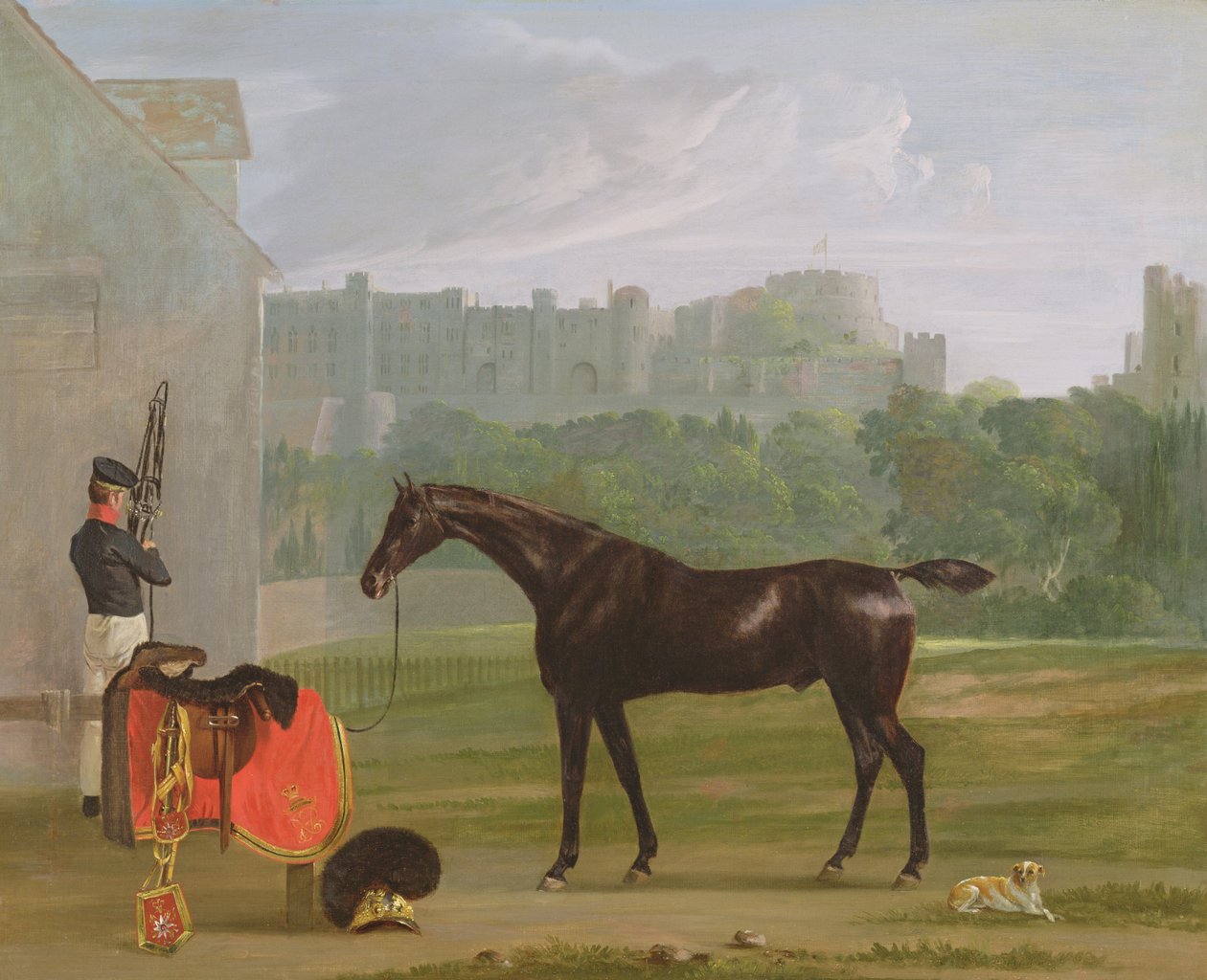 Vor dem Wachhaus in Windsor von Edmund Bristow