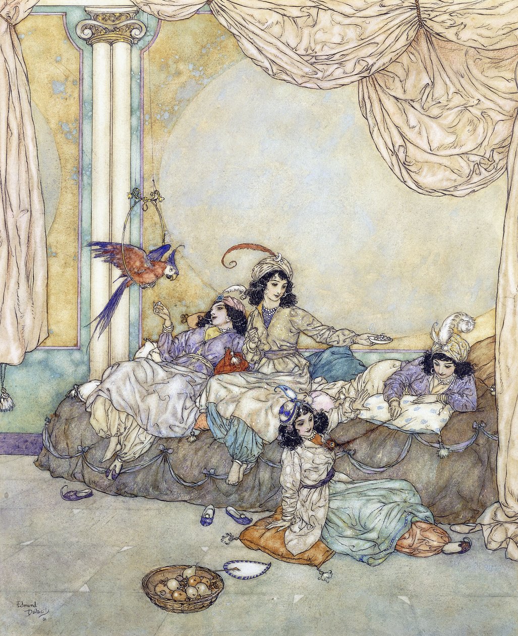 Sie überrannten das Haus ohne Zeitverlust von Edmund Dulac