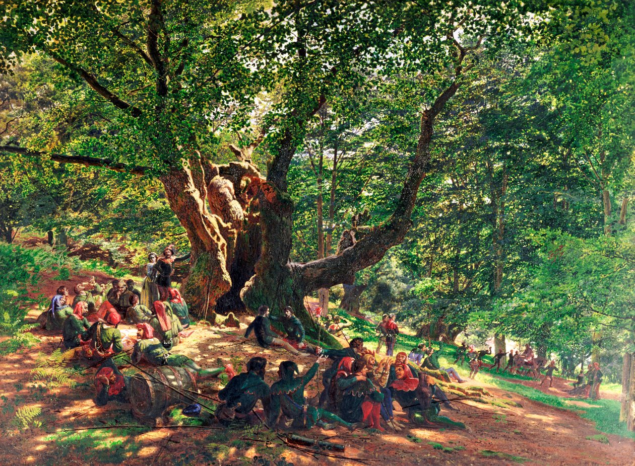 Robin Hood und seine fröhlichen Gefährten, 1859 von Edmund George Warren