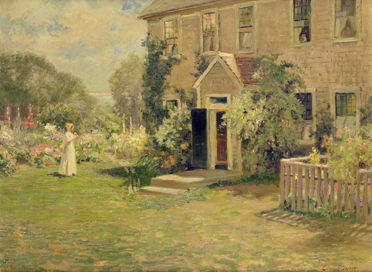 Ein Cottage in Neuengland von Edmund Henry Garrett