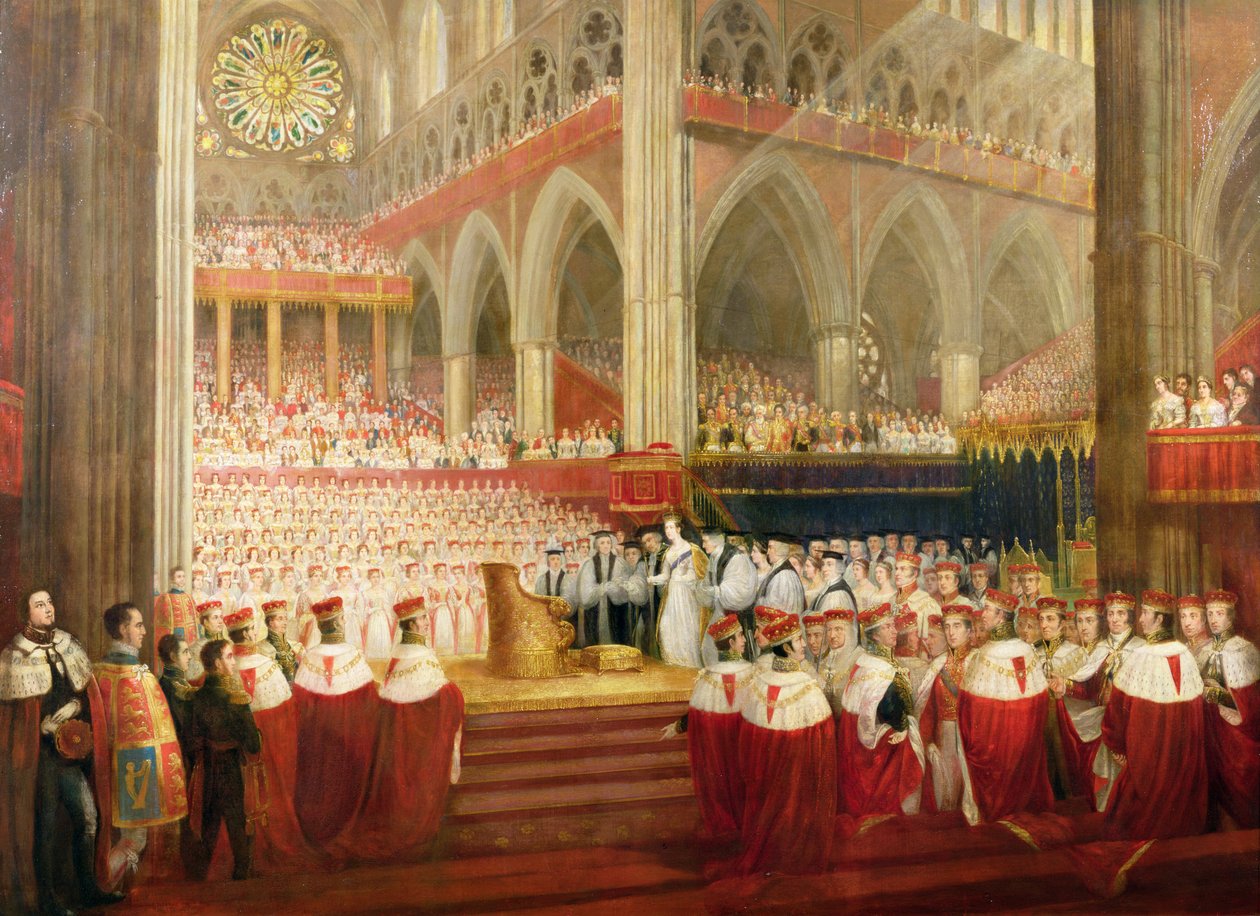 Die Krönung von Königin Victoria, 28. Juni 1838 von Edmund Thomas Parris