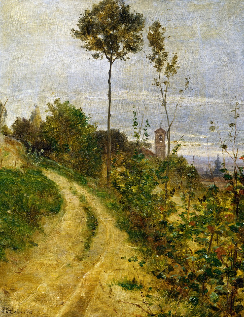Hügelstraße von Edoardo Calandra