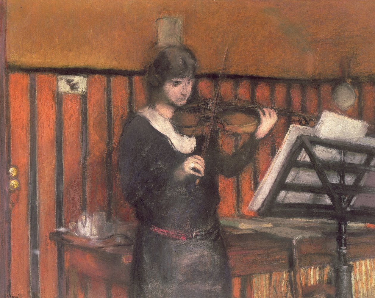 Madame Miriam Fried (geb. 1846), die Geigerin von Edouard Vuillard