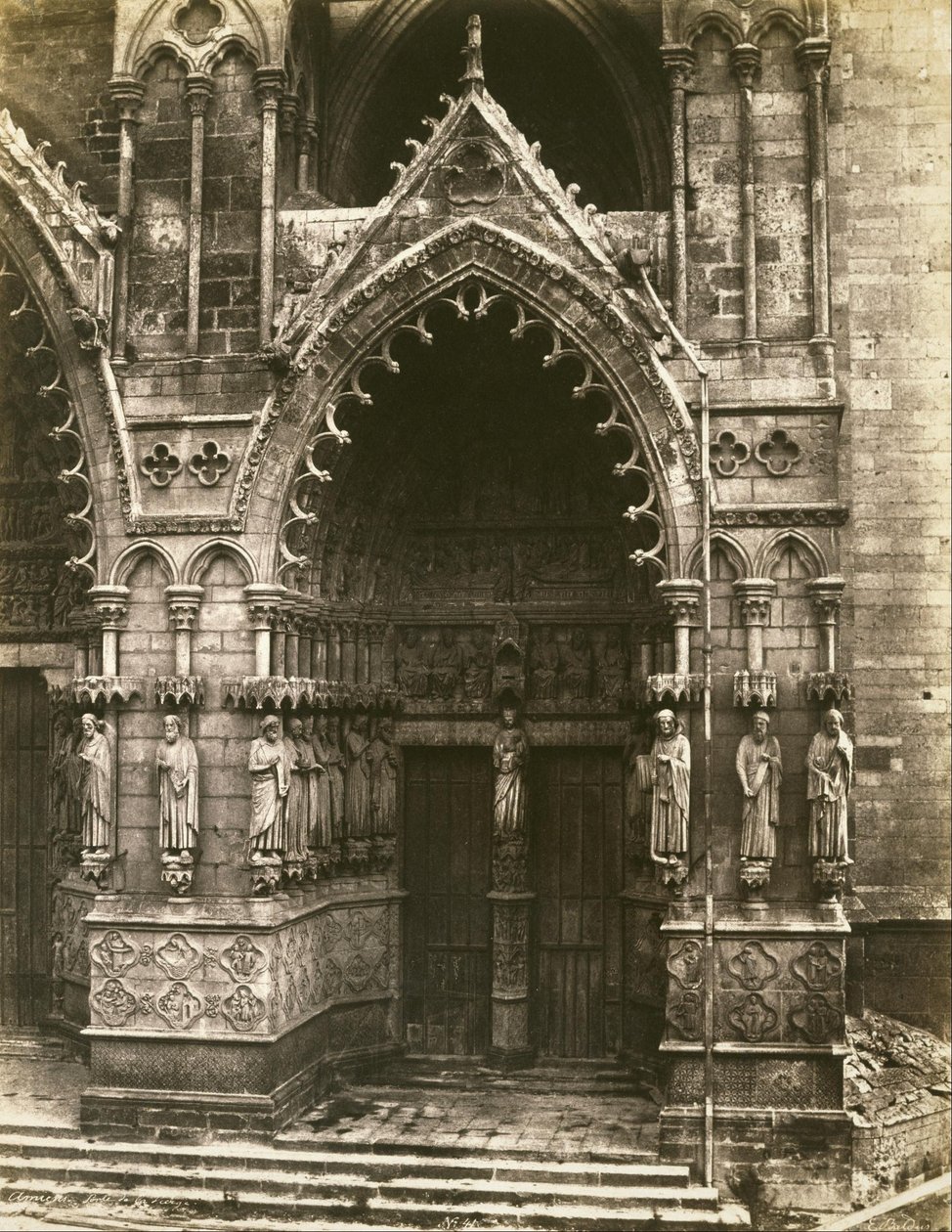 Kathedrale von Amiens (Portal der Jungfrau) von Édouard Baldus