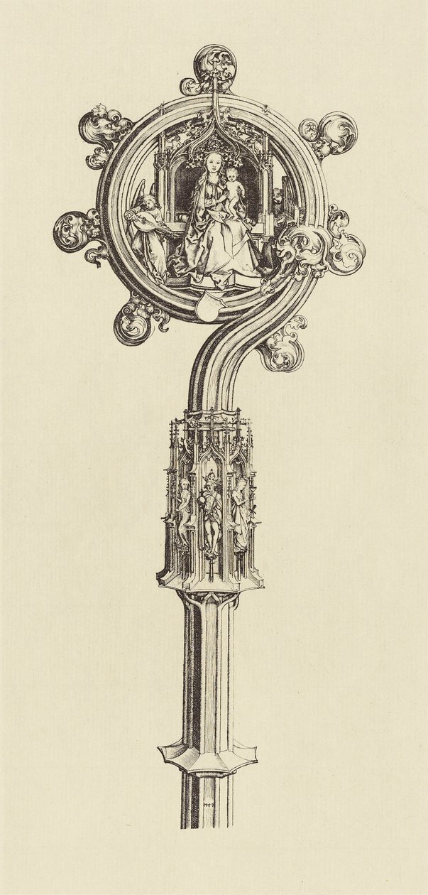 [Entwurf für einen Stab von Martin Schongauer] von Édouard Baldus