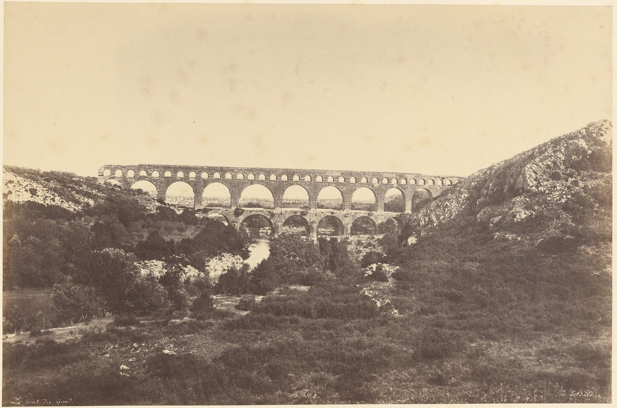 Pont du Gard von Édouard Baldus