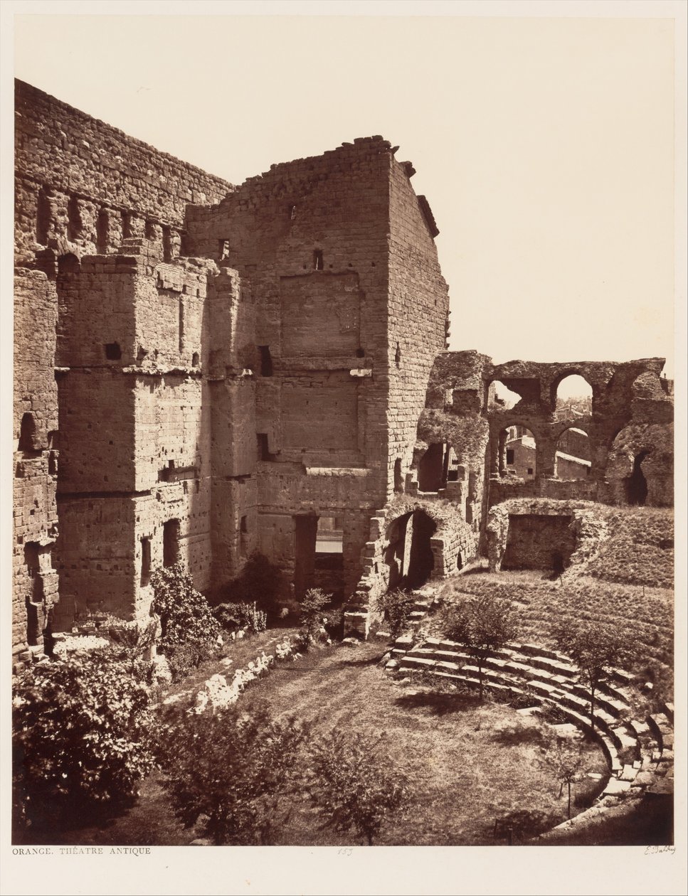 Orange, Antikes Theater von Édouard Baldus