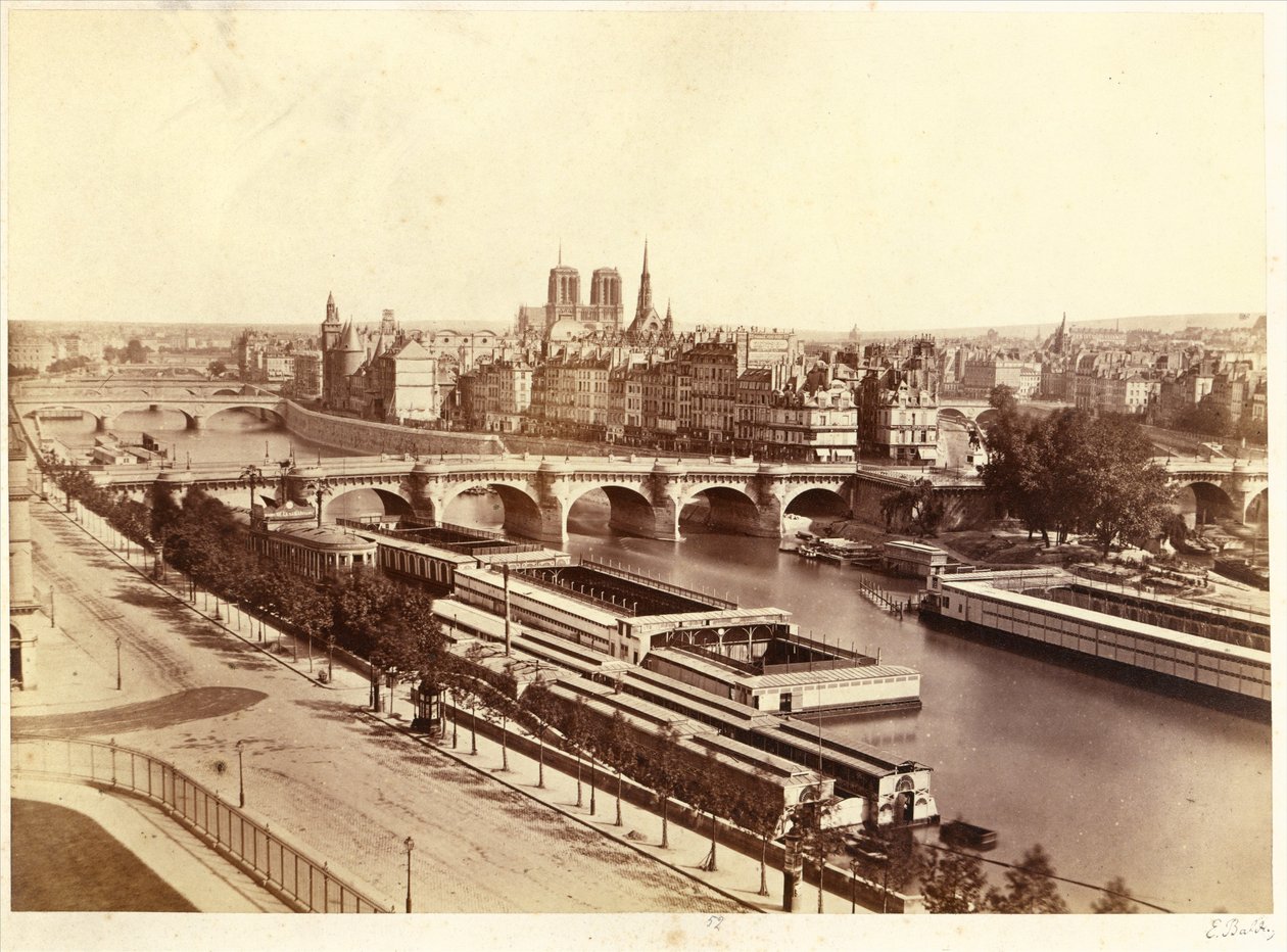 Panorama der Cité von Édouard Baldus