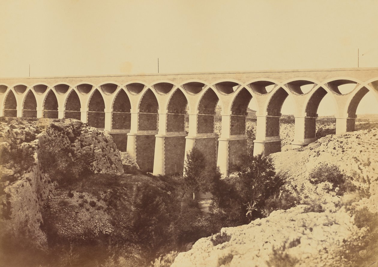 Viadukt von Saint-Chamas von Édouard Baldus