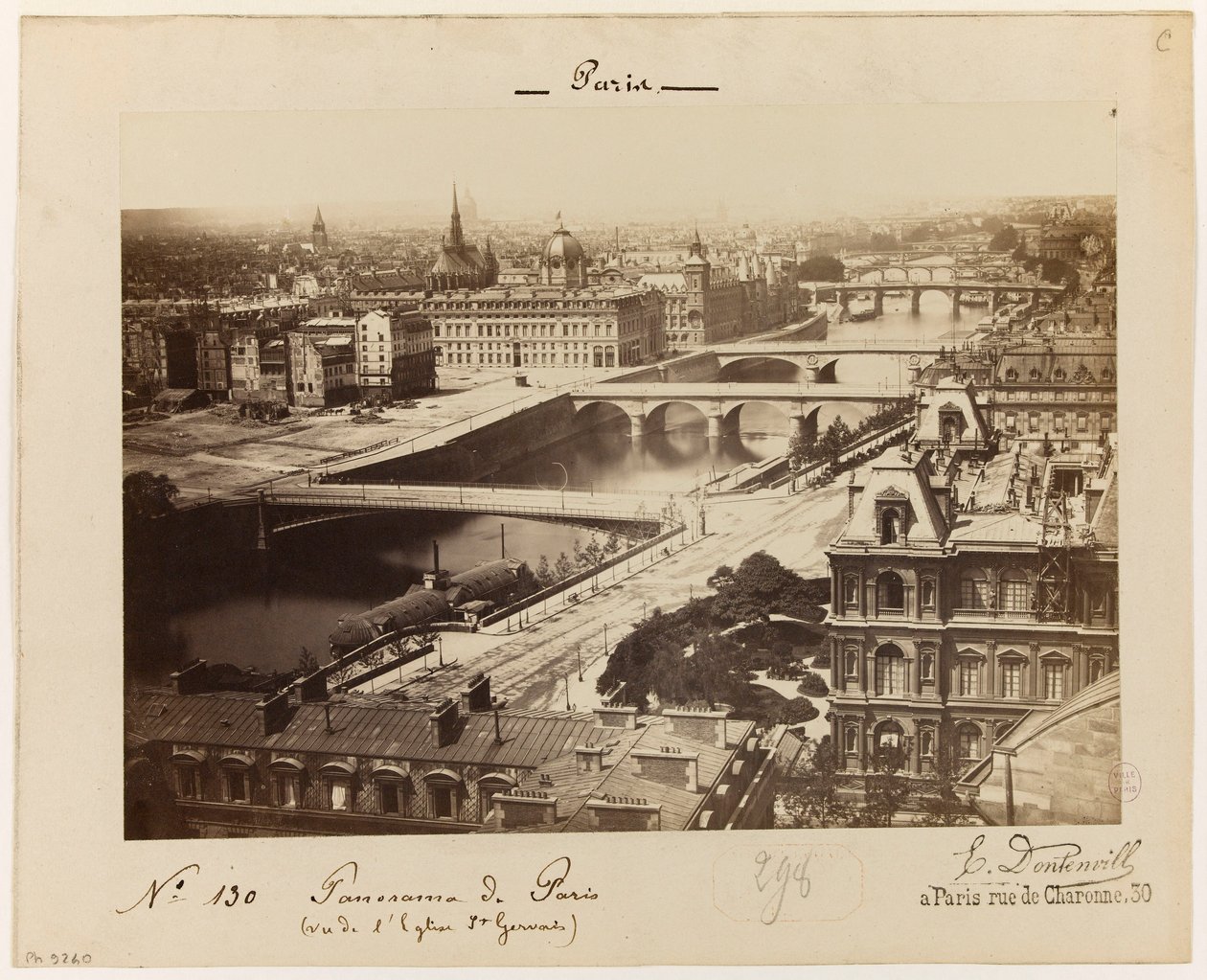Ansicht von Paris, ca. 1865-1900 von Edouard Dontenville