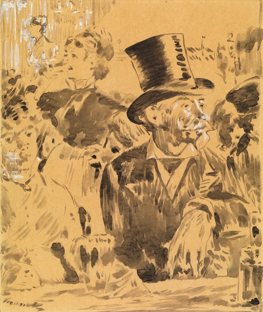 Im Café, ca. 1880 von Édouard Manet