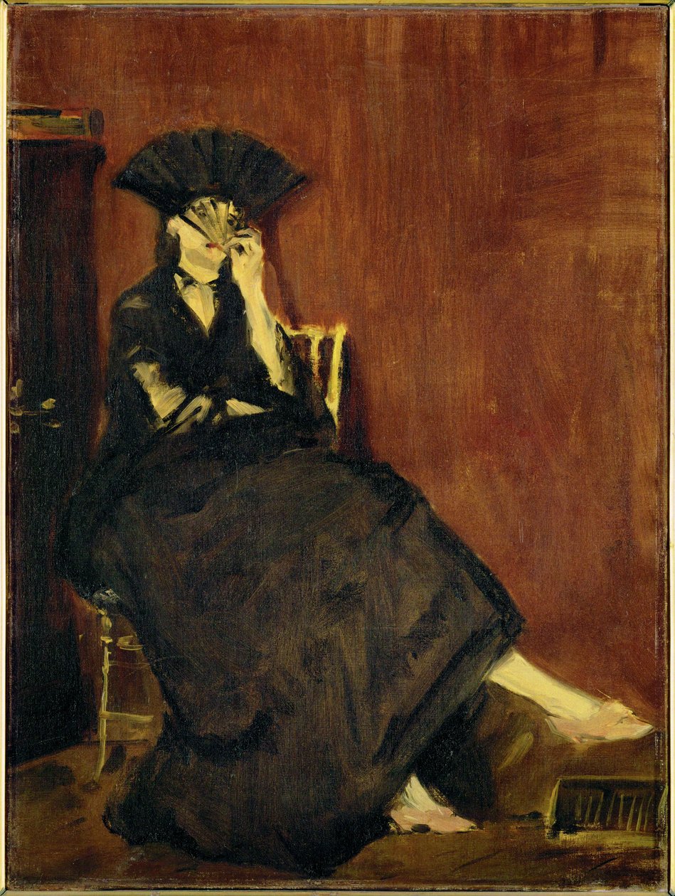 Berthe Morisot mit dem Fächer von Edouard Manet