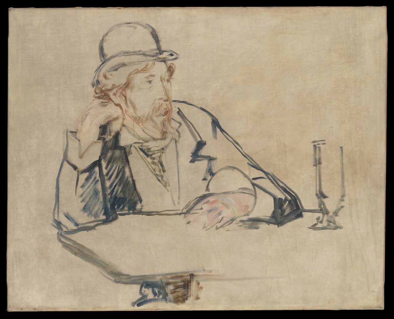 George Moore (1852-1933) im Café von Édouard Manet