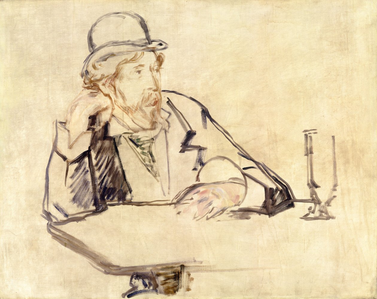 George Moore 1852-1933 im Café von Édouard Manet