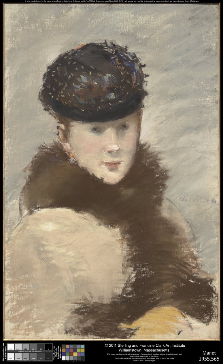 Méry Laurent mit kleinem Toque von Édouard Manet