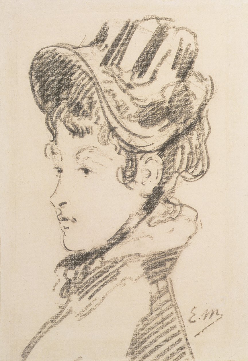 Porträt von Madame Jules Guillemet, ca. 1880 von Édouard Manet