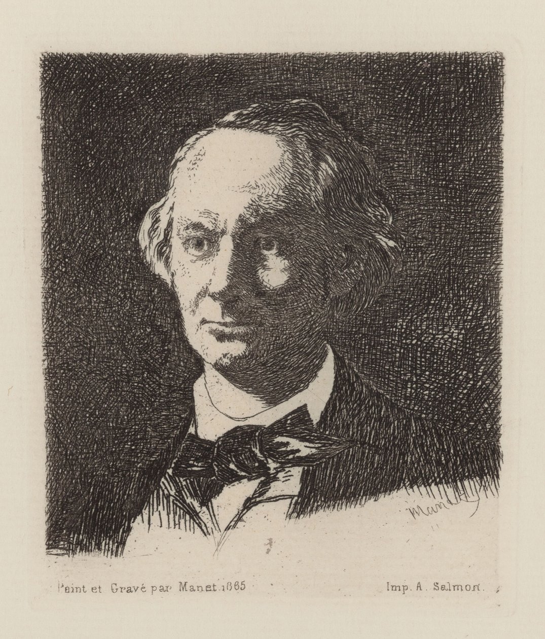 Porträt des Dichters Charles Baudelaire 1821-1867 von Édouard Manet