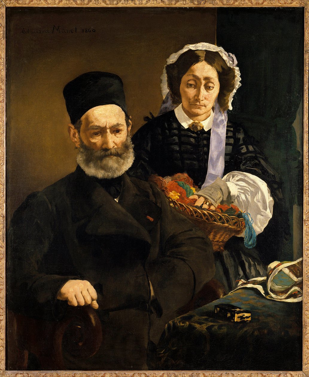Porträts von Monsieur und Madame Auguste Manet, Eltern des Künstlers von Édouard Manet