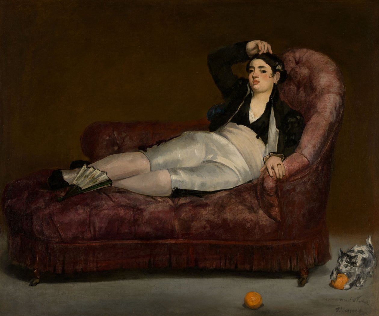 Liegende junge Frau in spanischer Tracht von Édouard Manet