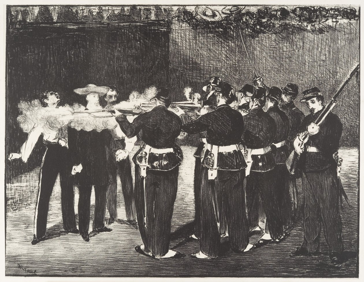 Die Erschießung Kaiser Maximilians von Édouard Manet