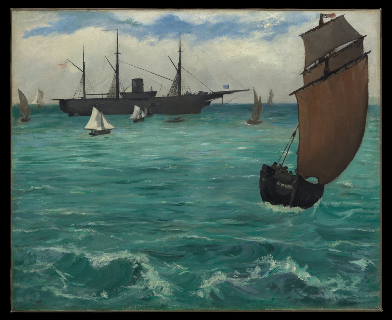Die „Kearsarge“ bei Boulogne von Édouard Manet