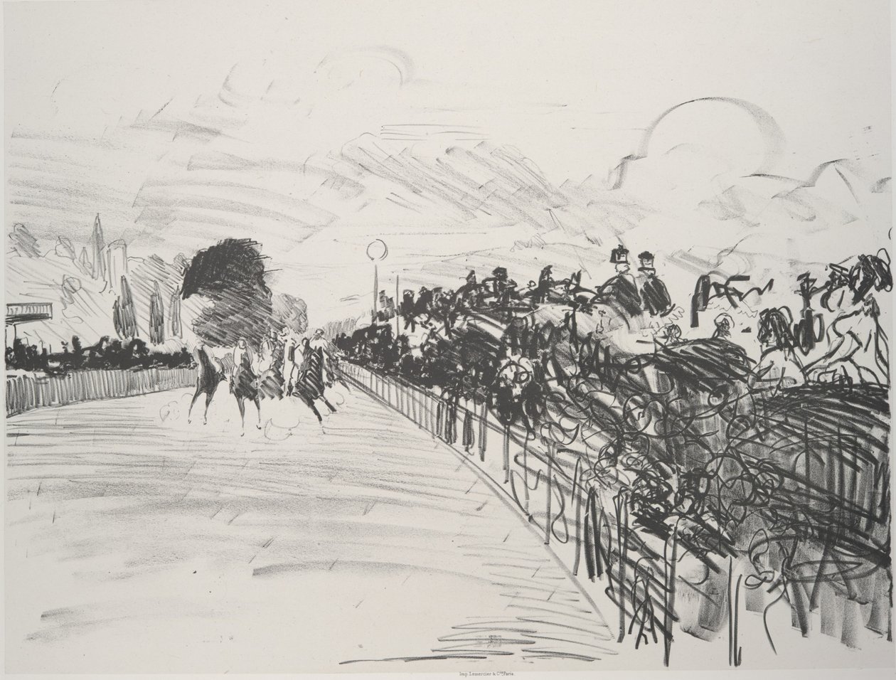 Die Rennen Les Courses, 1865-72, veröffentlicht 1884 von Édouard Manet