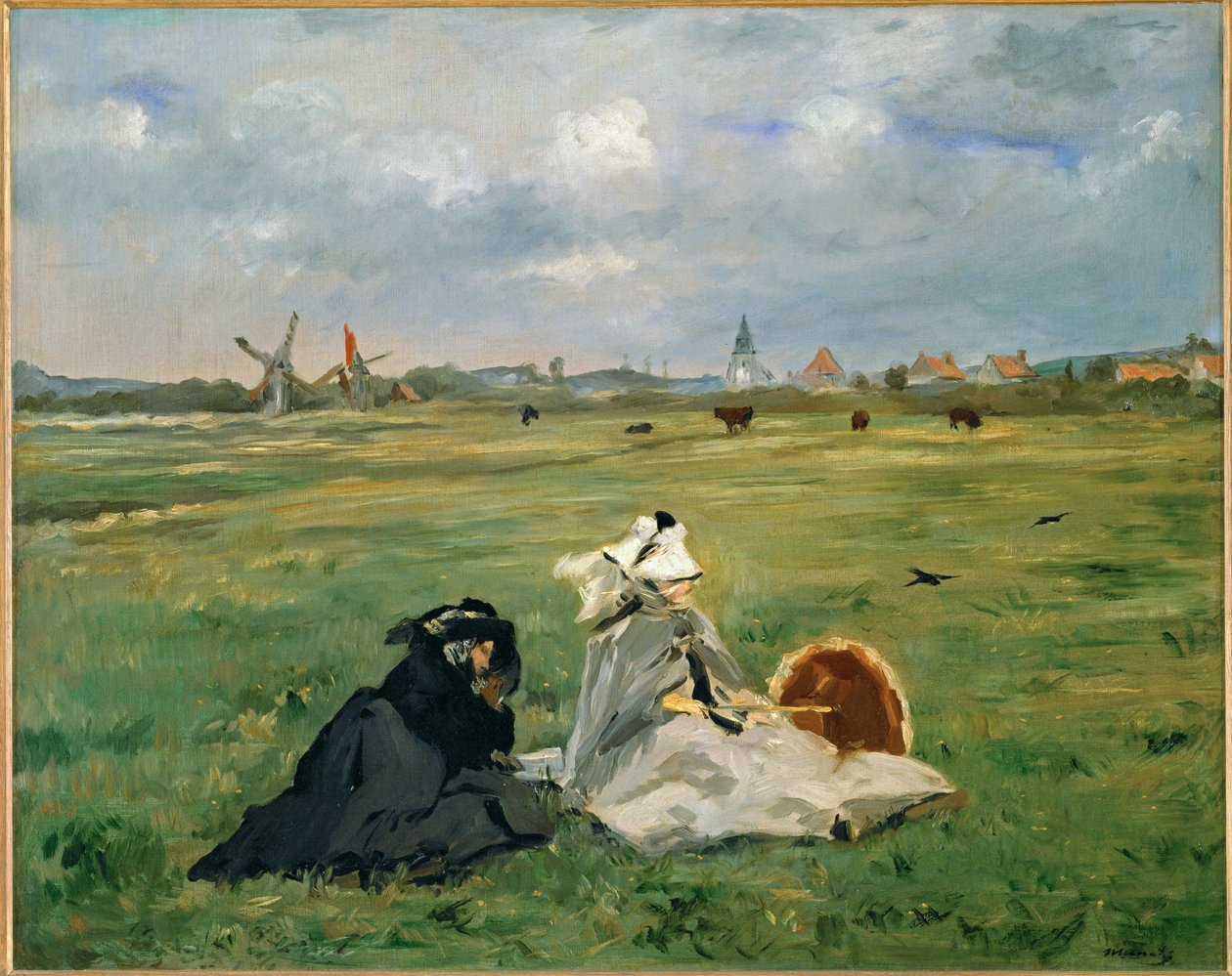 Die Schwalben Die Mutter des Malers und seine Frau in Berck-sur-Mer von Edouard Manet