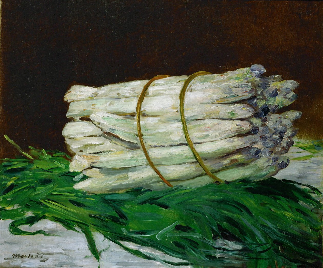 Ein Bund Spargel von Edouard Manet