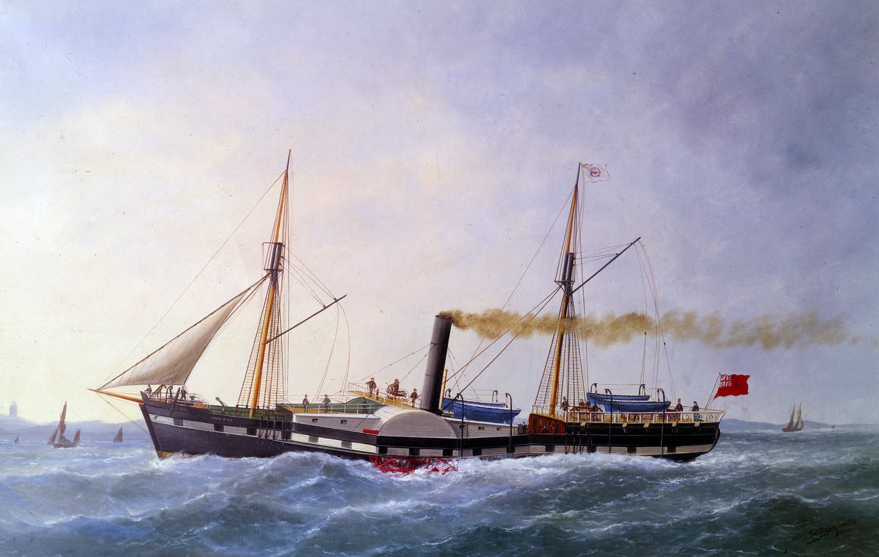John Bulls Dampfer (Edouard Adam) von Edouard Marie Adam