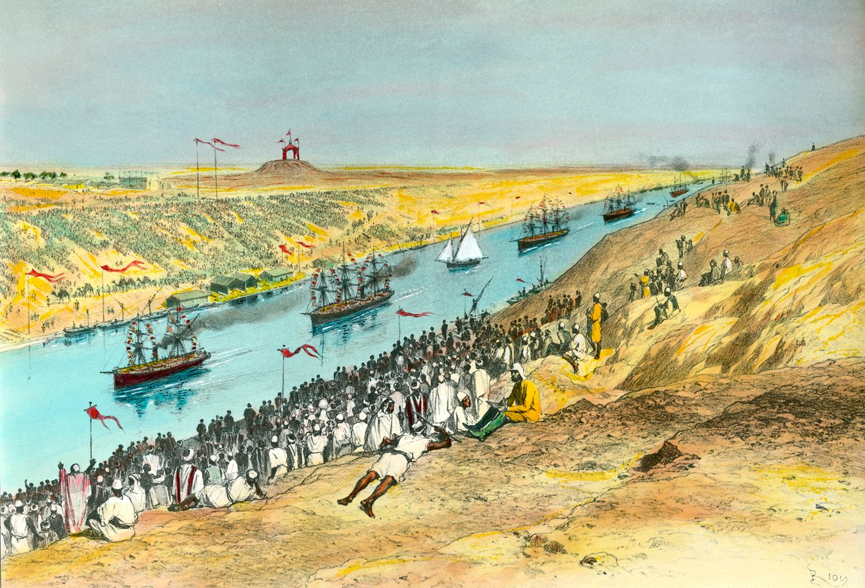 Einweihung des Suezkanals von Edouard Riou