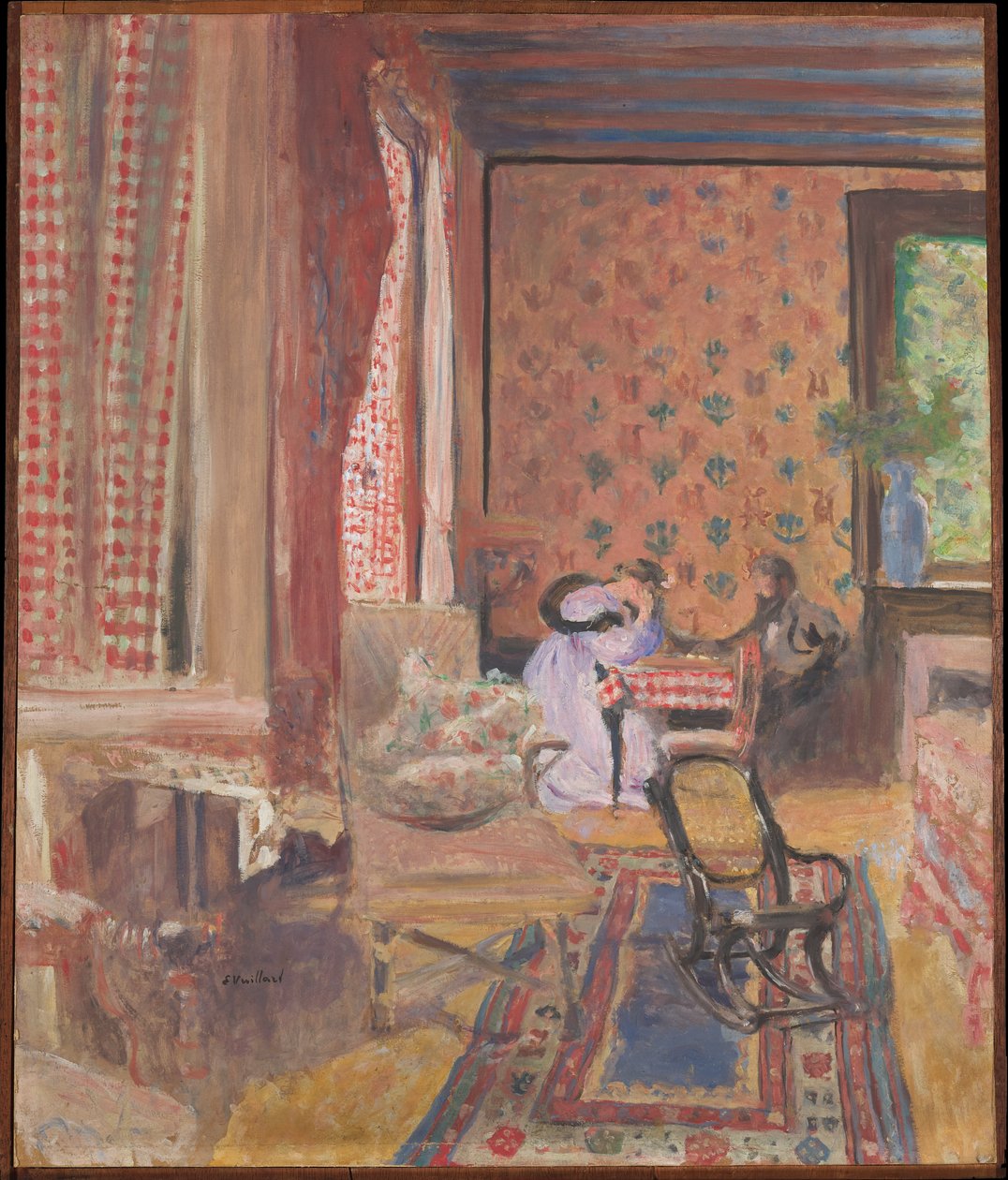 Beim Brettspiel von Edouard Vuillard