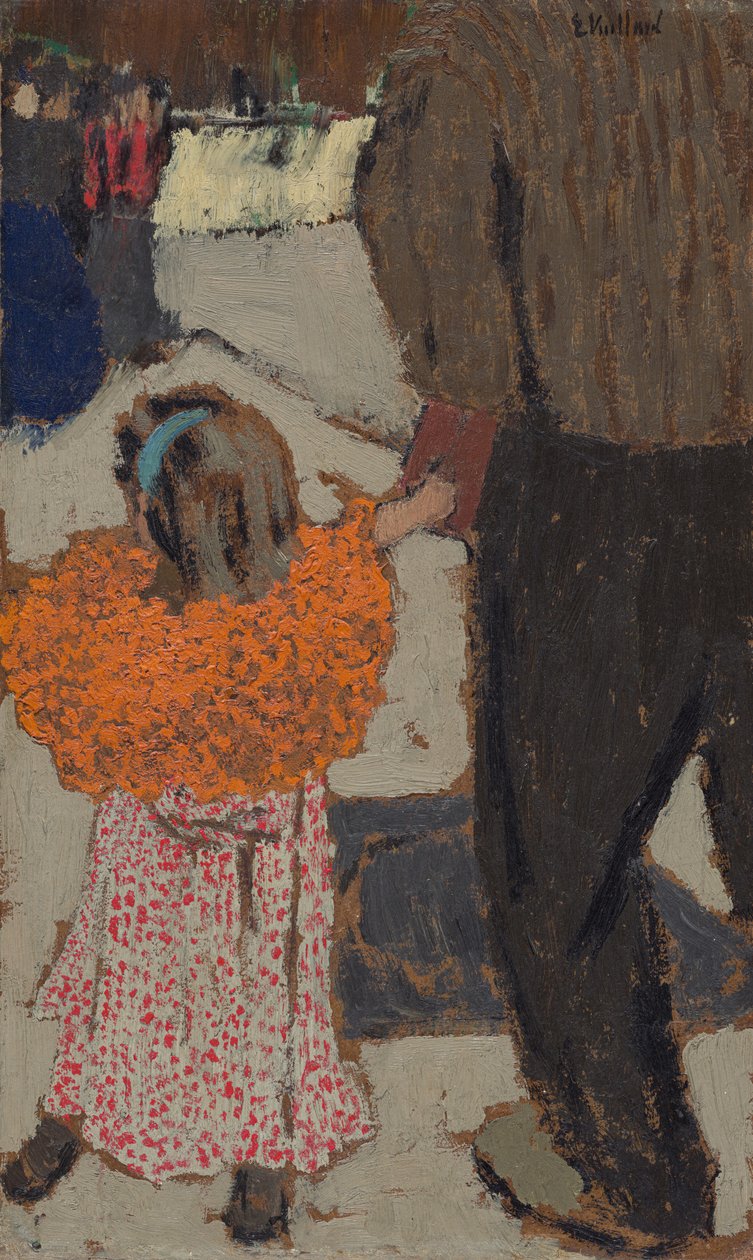 Kind mit rotem Schal von Edouard Vuillard
