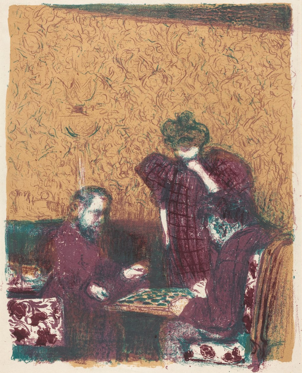 Das Damespiel von Edouard Vuillard