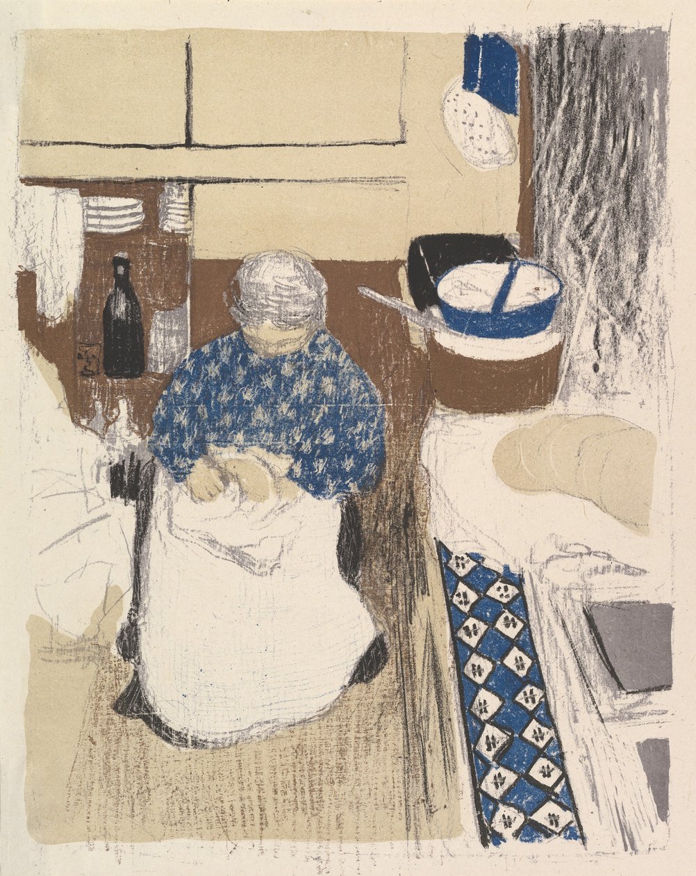 La Cuisinière, aus der Serie Paysages et Intérieurs von Edouard Vuillard