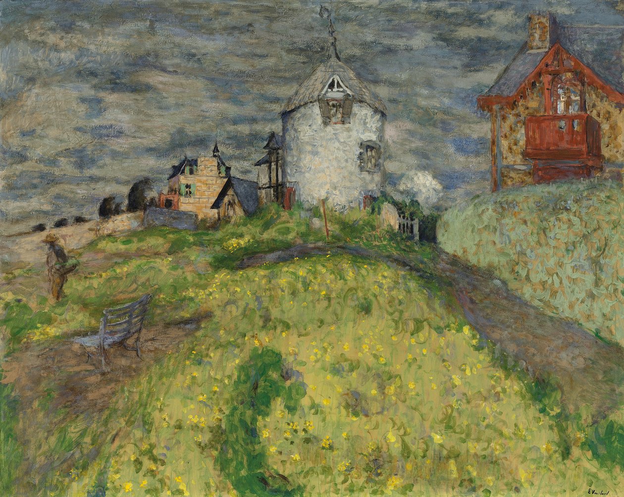 Mühle in Saint-Jacut oder Villen auf dem Land von Edouard Vuillard