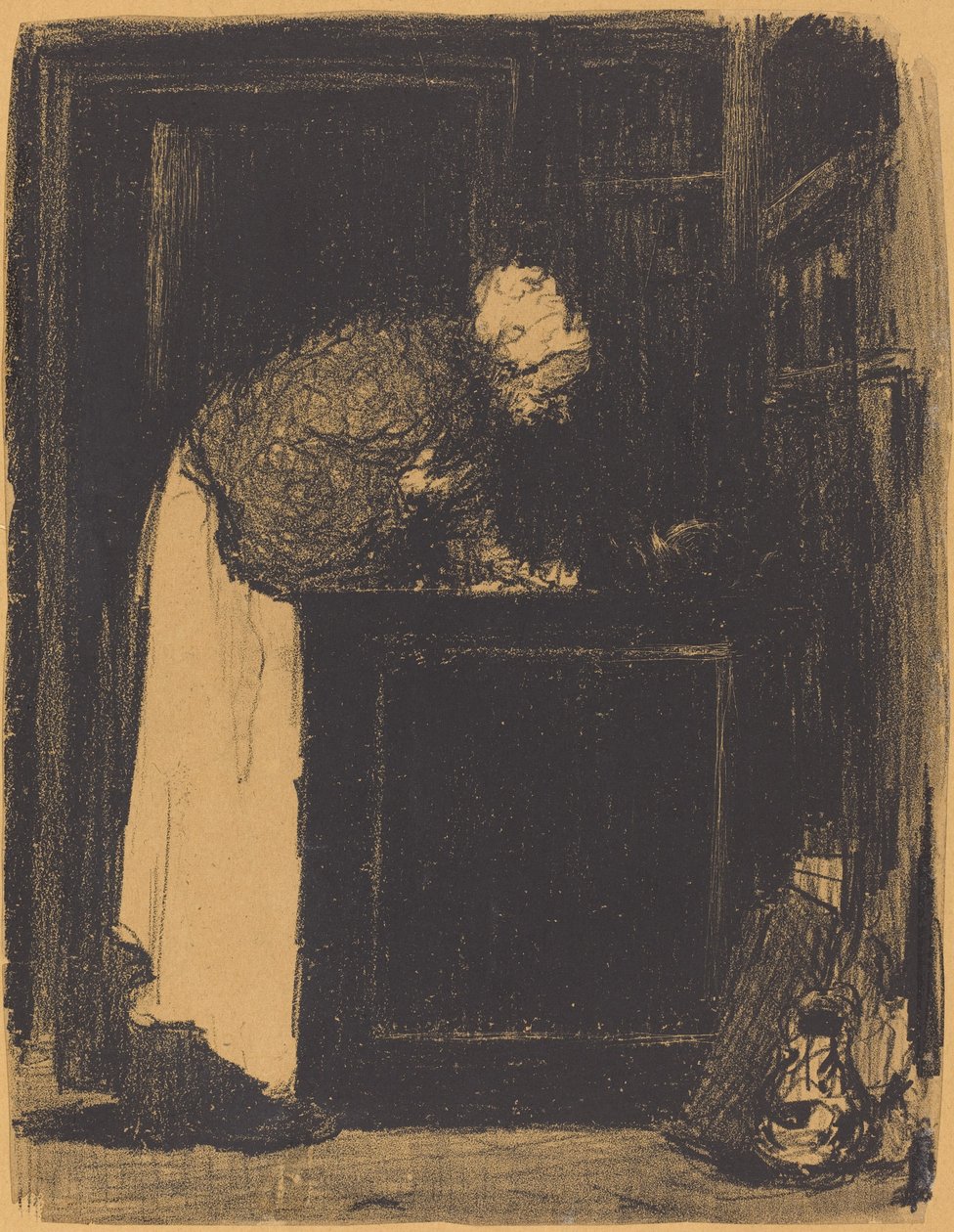 Alte Frau am Herd (Vielle Femme au Fourneau) von Edouard Vuillard