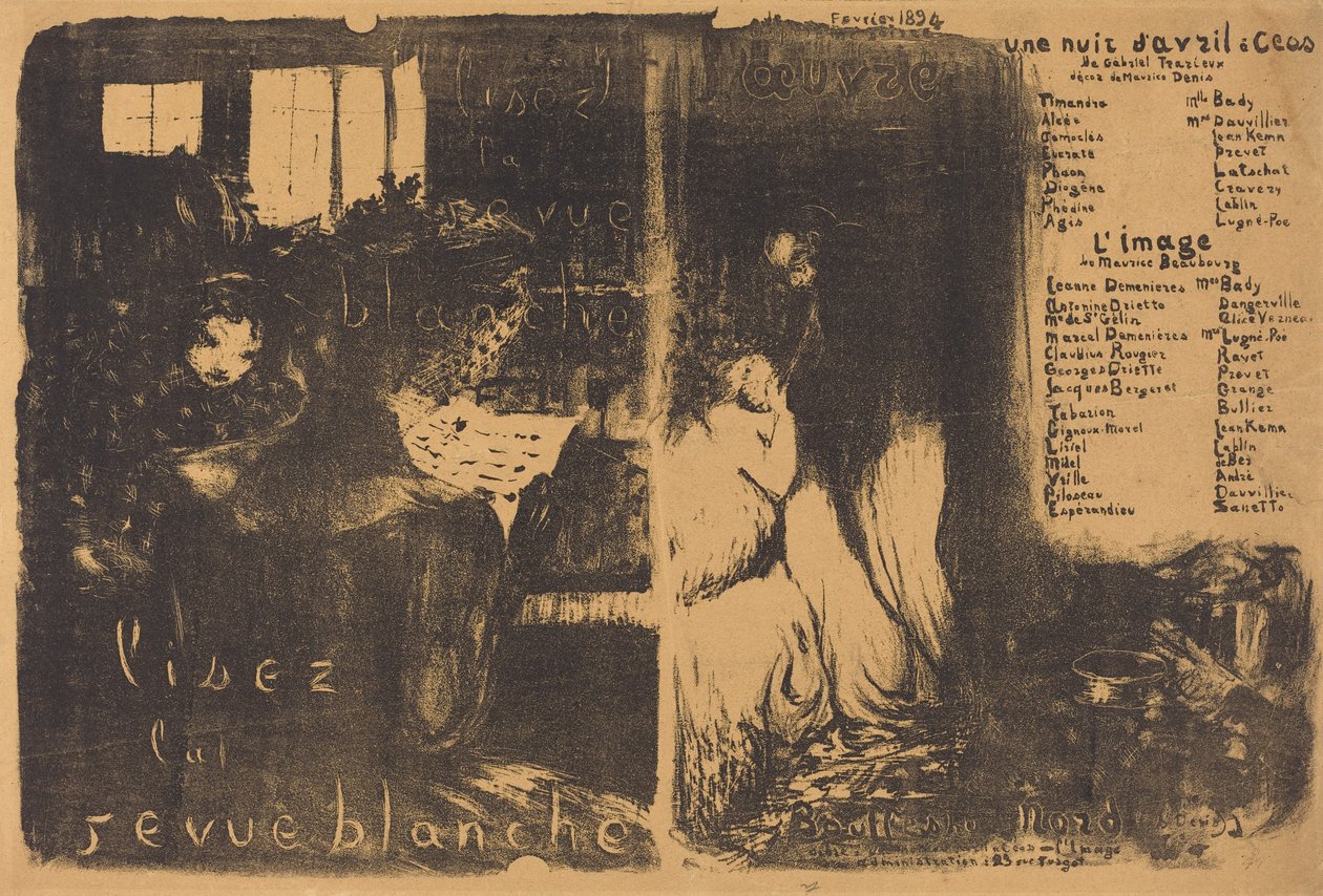 Eine Aprilnacht in Ceos; Das Bild von Edouard Vuillard