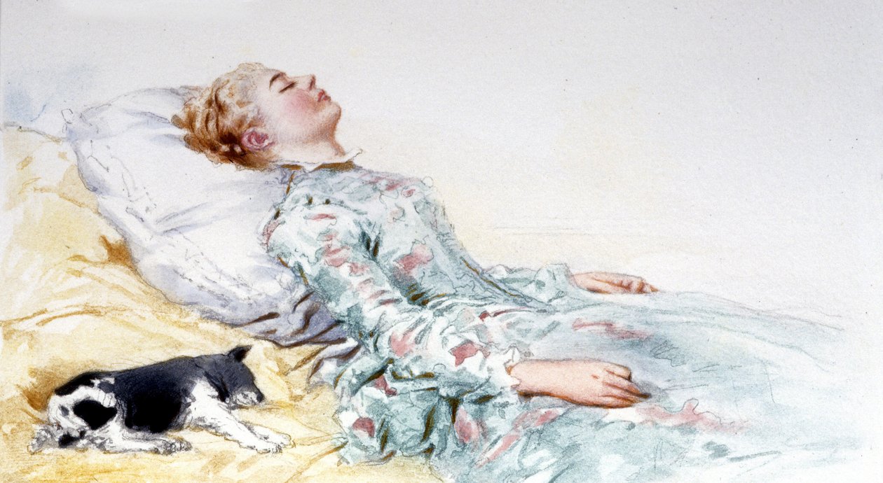 Dornröschen. Märchen von Charles Perrault. Illustration von Edouard de Beaumont von Edouard de (after) Beaumont
