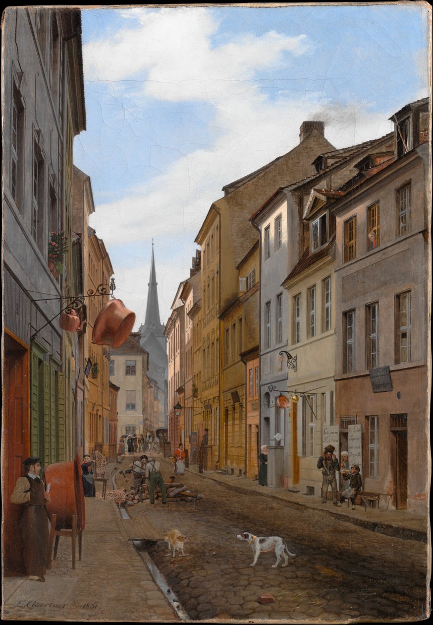 Parochialstraße in Berlin von Eduard Gaertner