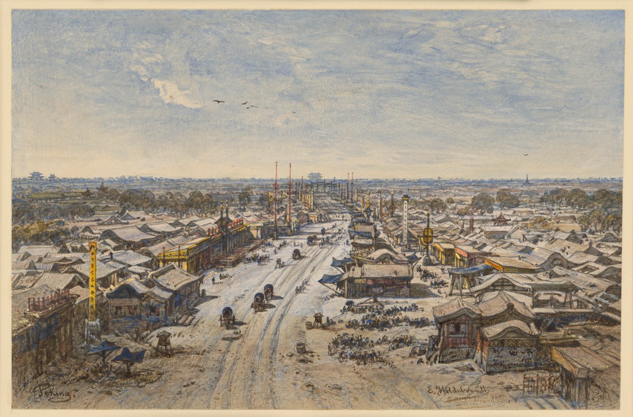 Ansicht von Peking von Eduard Hildebrandt
