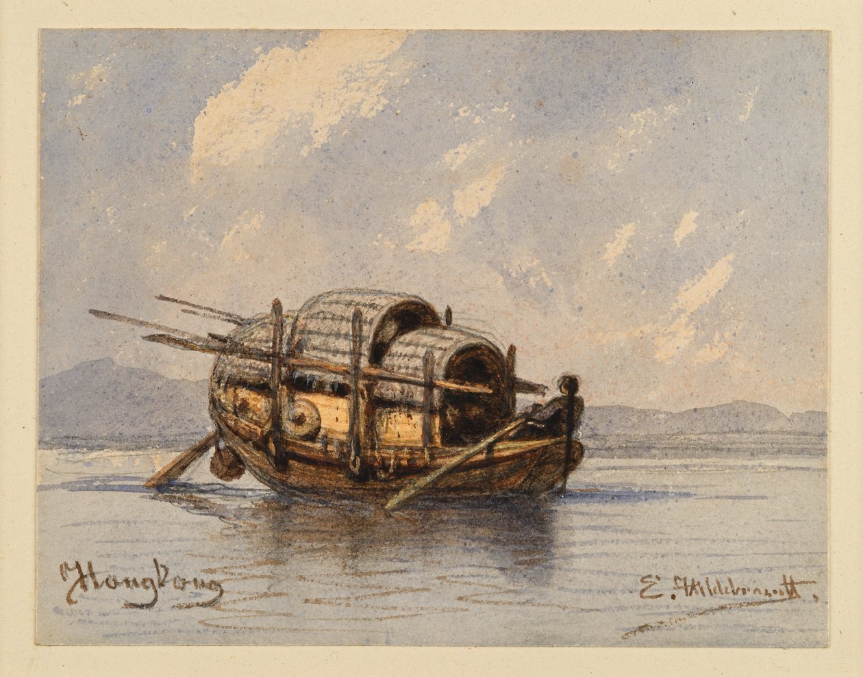 Boot aus Hongkong von Eduard Hildebrandt