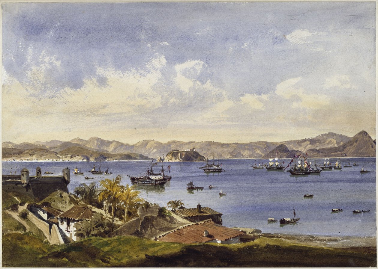 Bucht von Rio de Janeiro von Eduard Hildebrandt