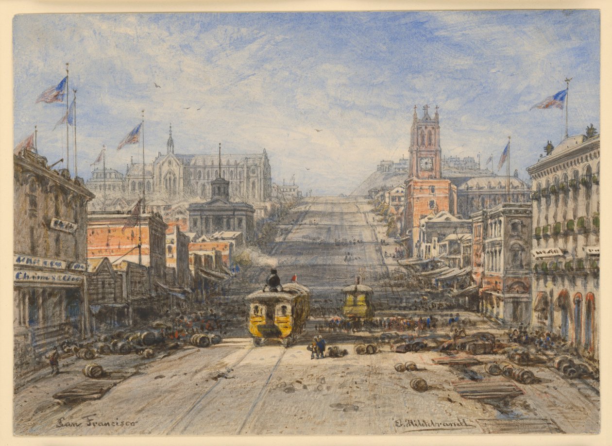 Straße in San Francisco von Eduard Hildebrandt