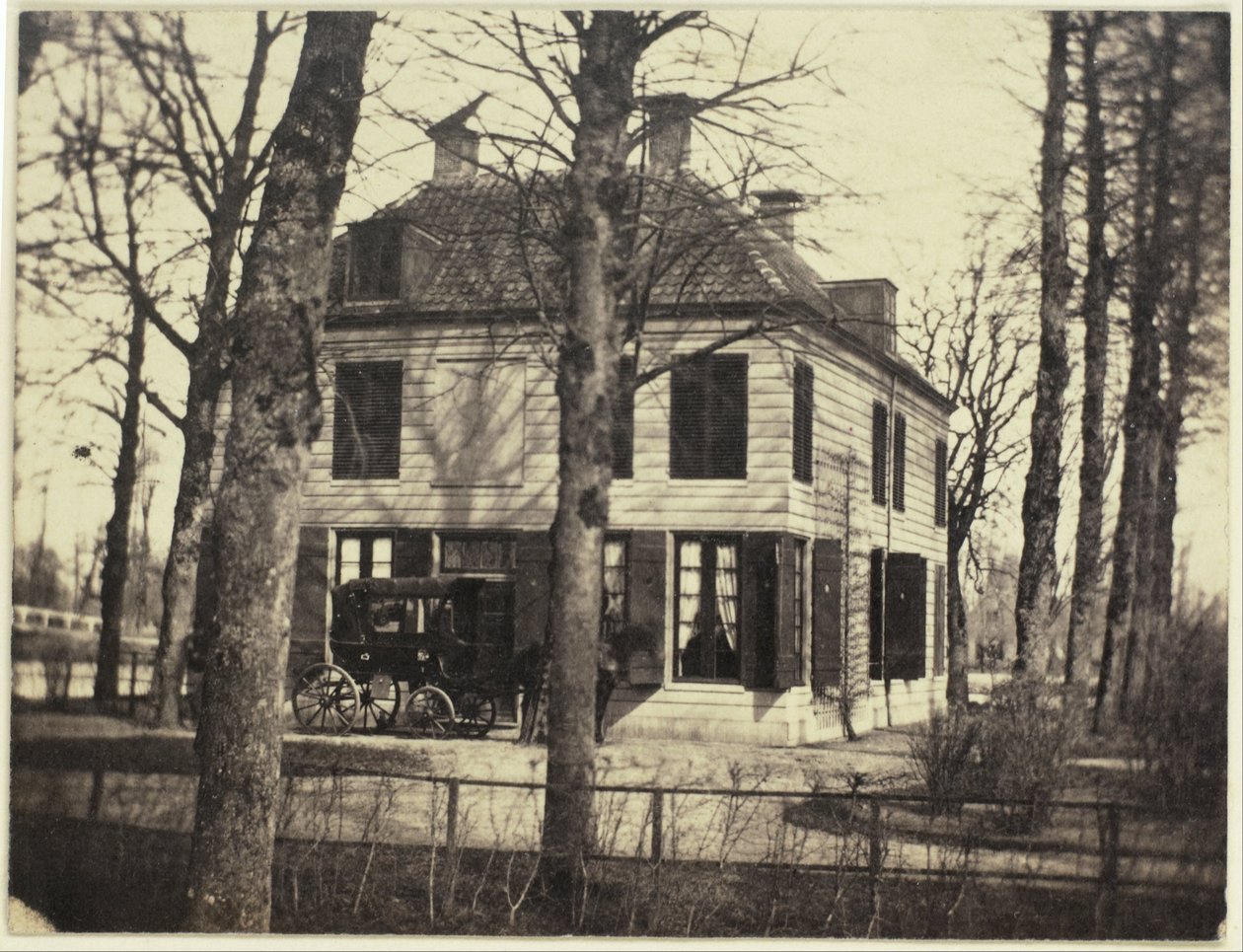 Ansicht eines Hauses in einem Park von Eduard Isaac Asser