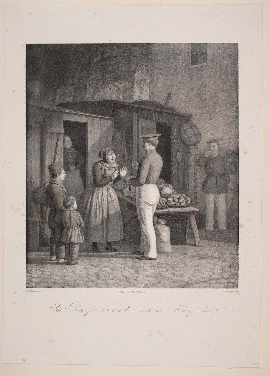 Ein Russe, der mit einer Amagerfrau handelt von Edvard Fortling