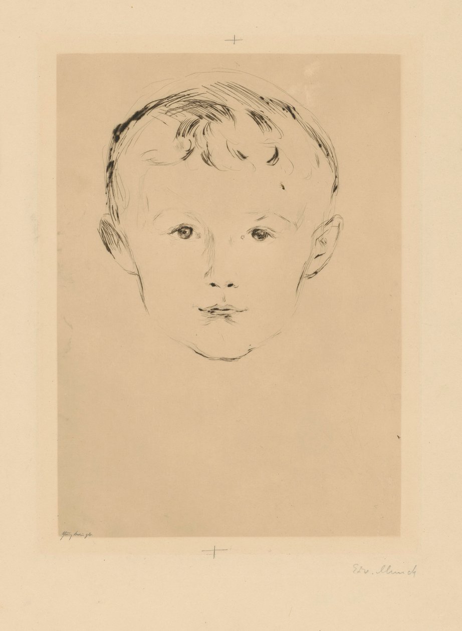 Aus der Mappe "Aus dem Hause Max Linde": Theodor Linde von Edvard Munch