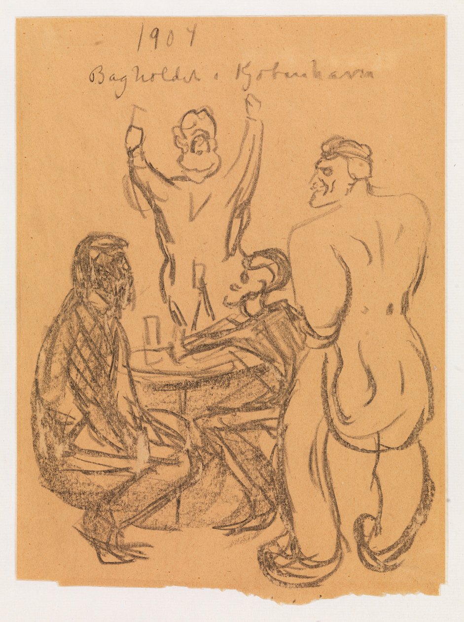 Hinterhalt in Kopenhagen von Edvard Munch